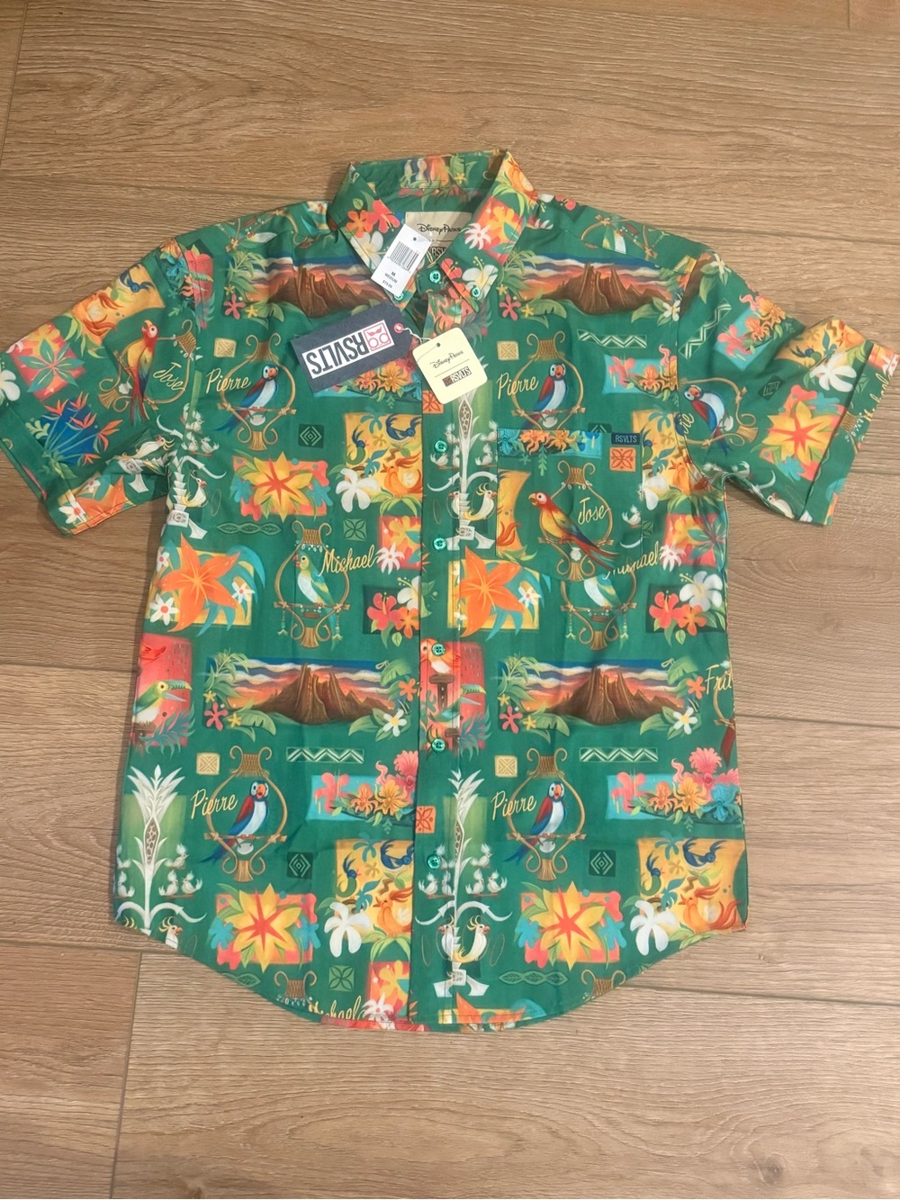RSVLTS Disney Shirt for Men-Enchanted Tiki Room-NWT!